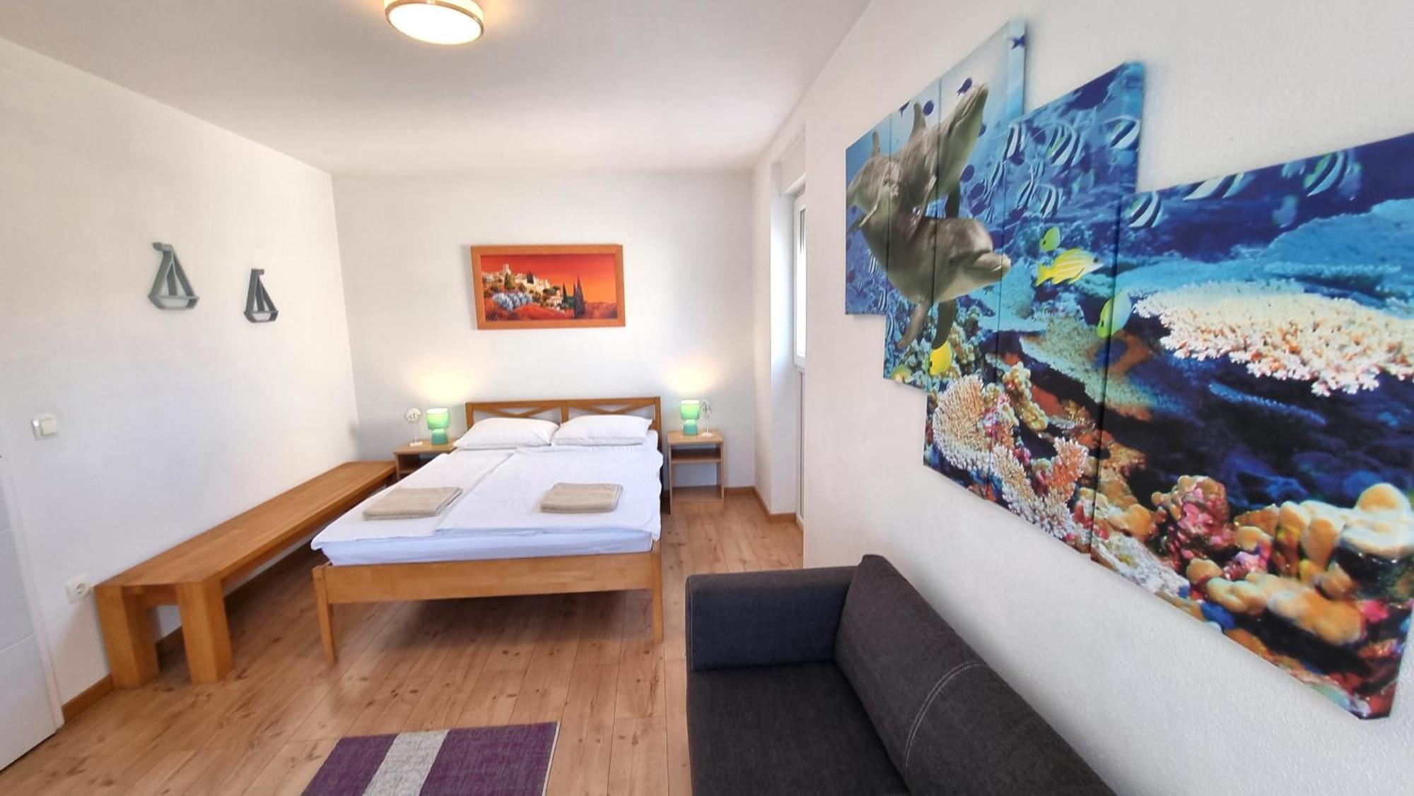 Apartments Le Mare - Pool, Sandstrand, Meerblick, W-Lan, Grill Привлака Екстериор снимка