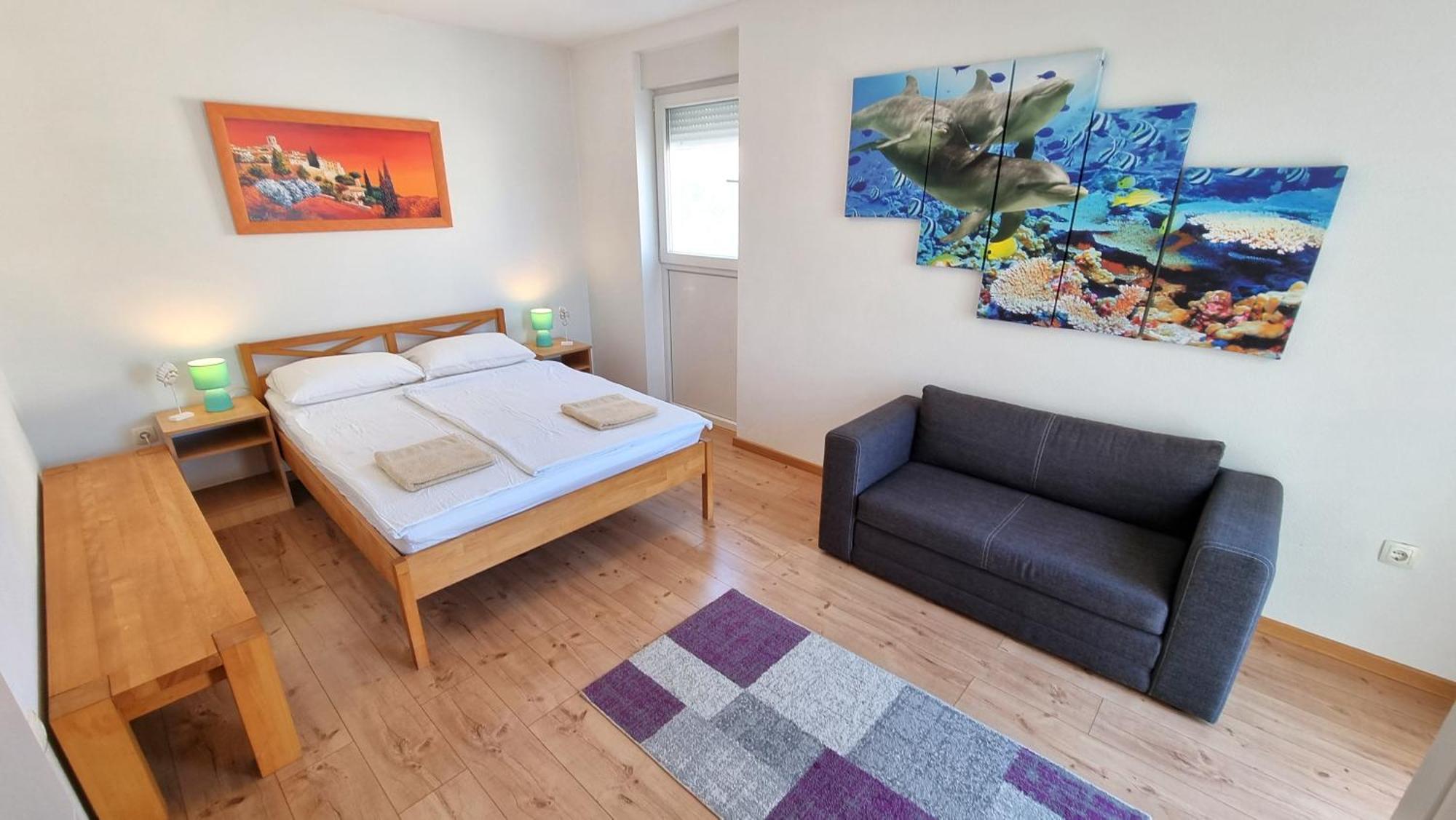 Apartments Le Mare - Pool, Sandstrand, Meerblick, W-Lan, Grill Привлака Екстериор снимка